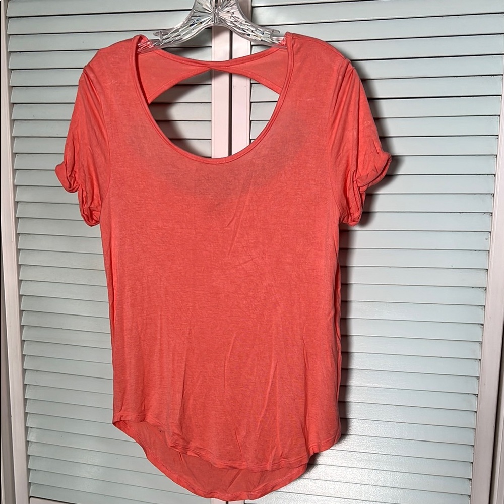 Stylish Casual Coral Women's Top